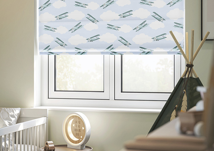 Flying Ace, Green - Roman Blind - Image 5